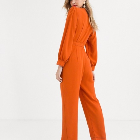 ASOS orange jumpsuit, M - Picture 2 of 2